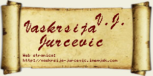 Vaskrsija Jurčević vizit kartica